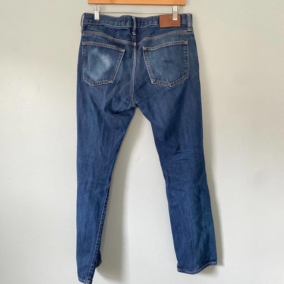 Madewell Jeans Mens 32X30 (32X 27) Slim Fit Medium Wash Straight Leg Classic - Picture 3 of 9